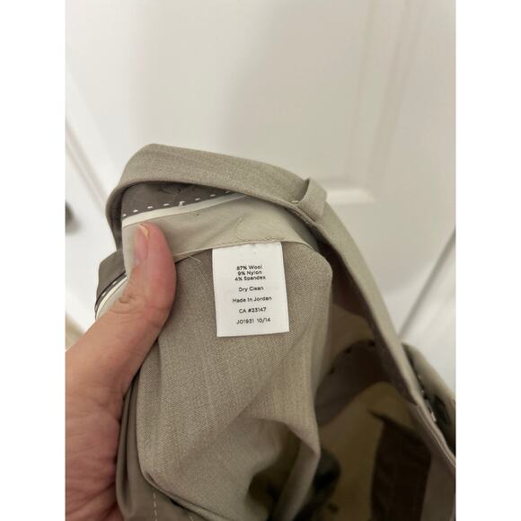 Talbots Seasonless Wool Blend Curvy Fit Taupe Trouser Pants 6L Beige Taupe New - Picture 10 of 11